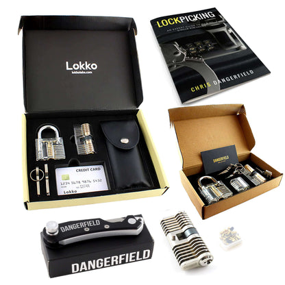 Lock Pick Set - for Beginners+: Lock Picks by LOKKO, Practice Locks, Covert Kit + How-to Guide