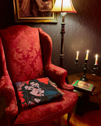 Love Bite - Vampire Romance Woven Blanket