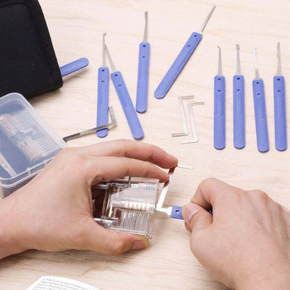 Lock Pick Set - for Beginners+: Lock Picks by LOKKO, Practice Locks, Covert Kit + How-to Guide
